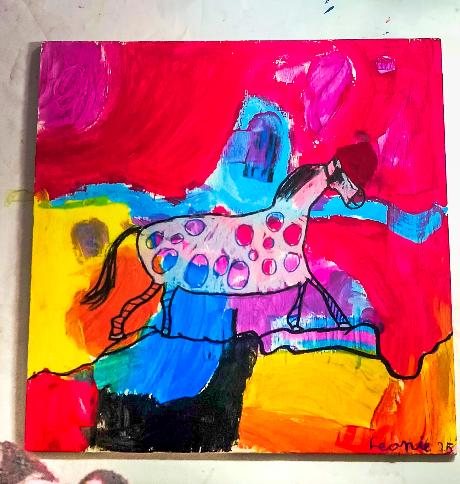 Kinder-Kunstkurs: Arbeiten aus dem Atelier