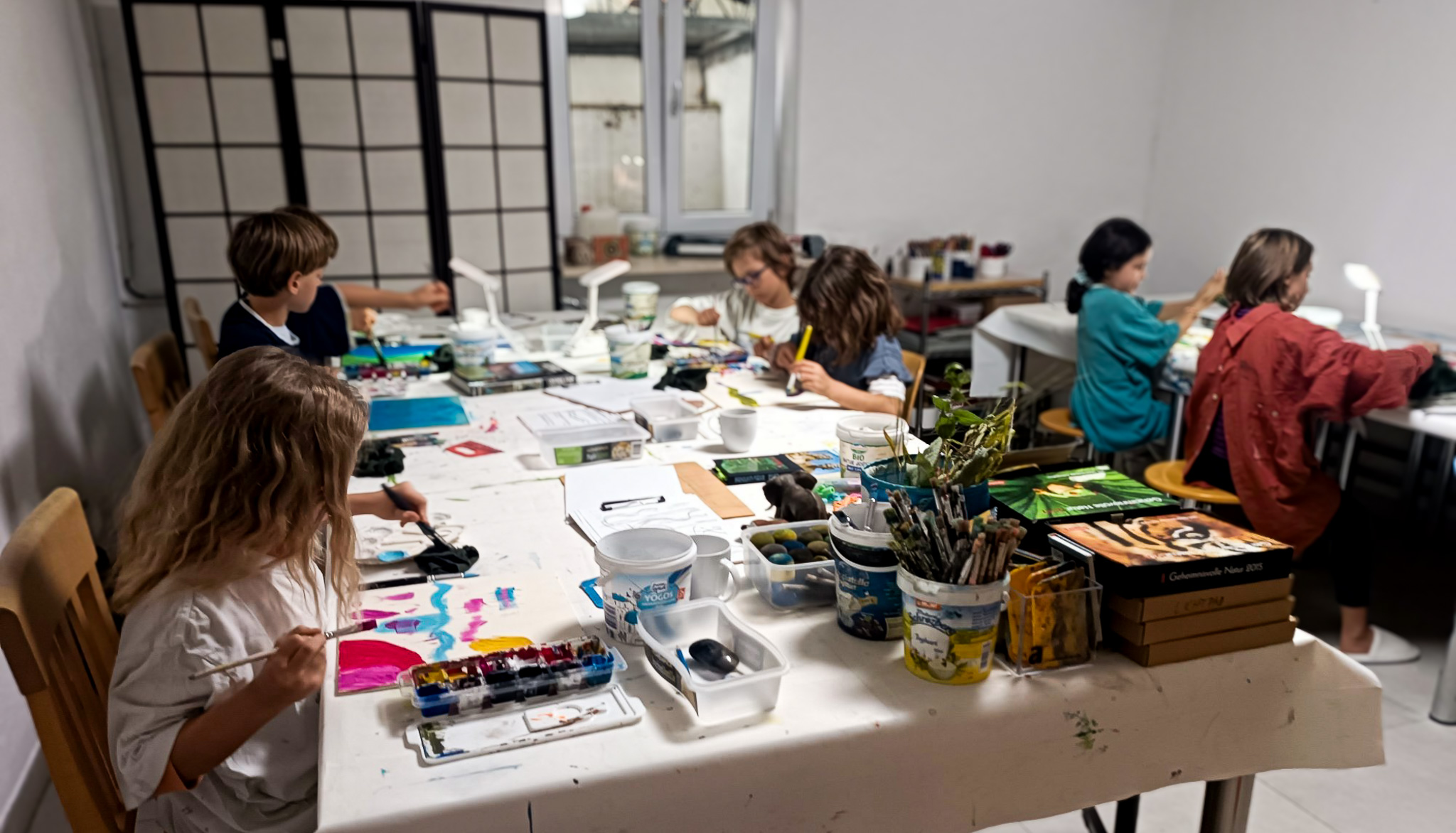 Kinder-Kunstkurs im Atelier in München-Neuhausen