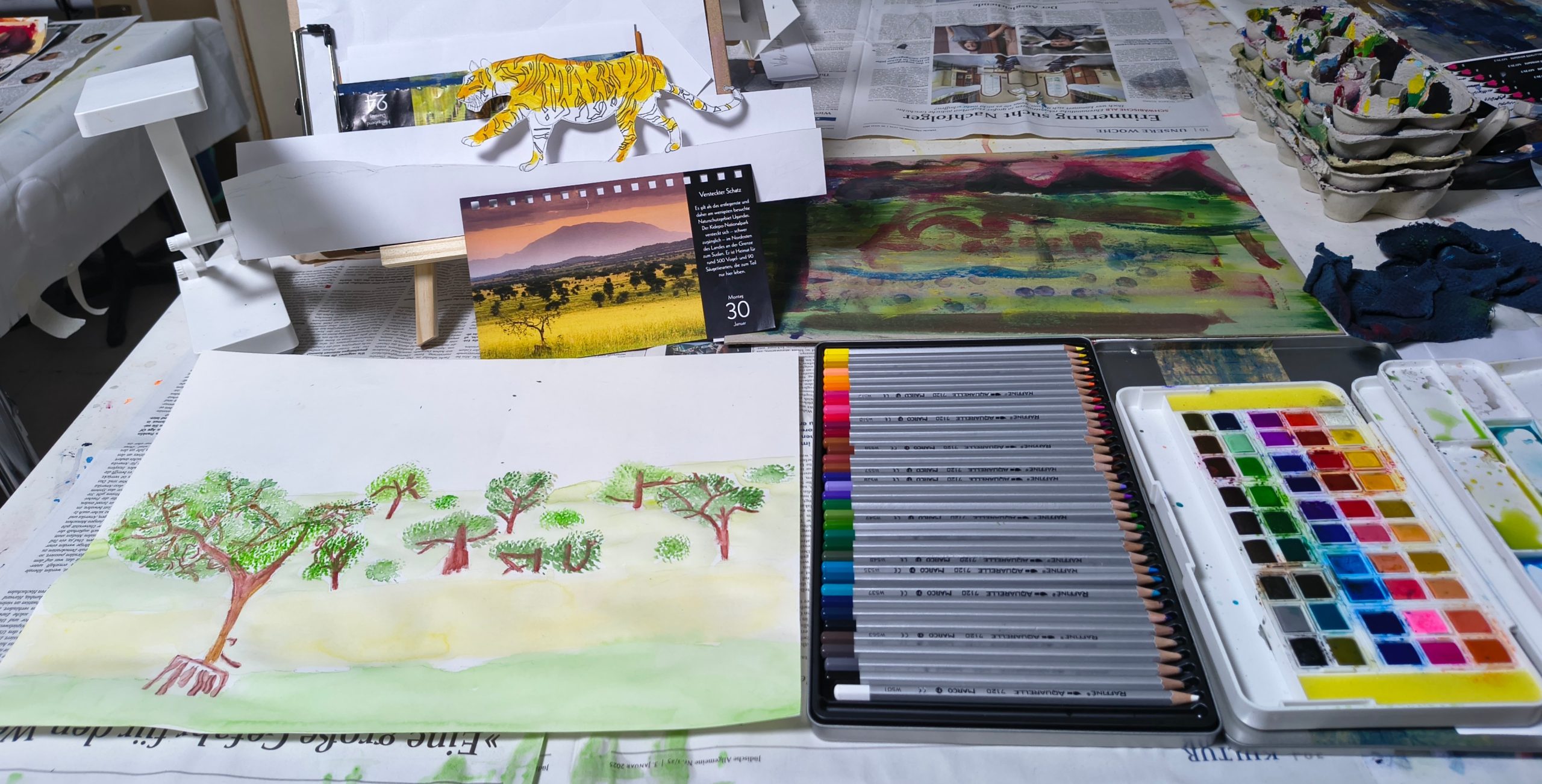 Kinder-Kunstkurs im Atelier in München-Neuhausen